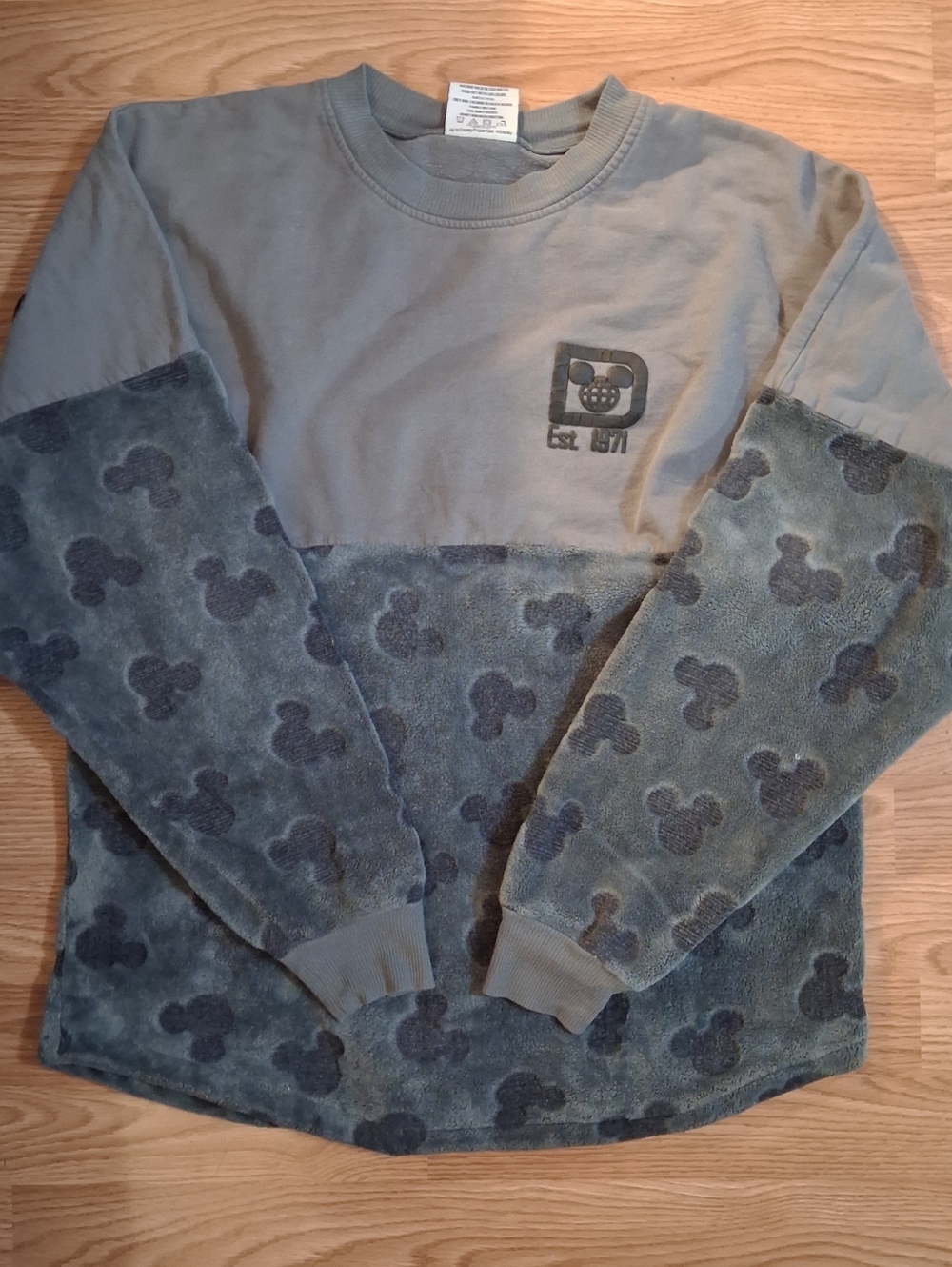 WALT DISNEY WORLD SPIRIT JERSEY. Unisex.  Size XL. Gray